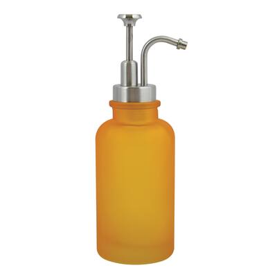 Countertop Soap And Lotion Dispenser Spirella Yoko Misty Sun Yellow Glass