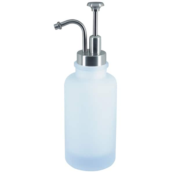 Countertop Soap And Lotion Dispenser Spirella Yoko Misty White Glass ...