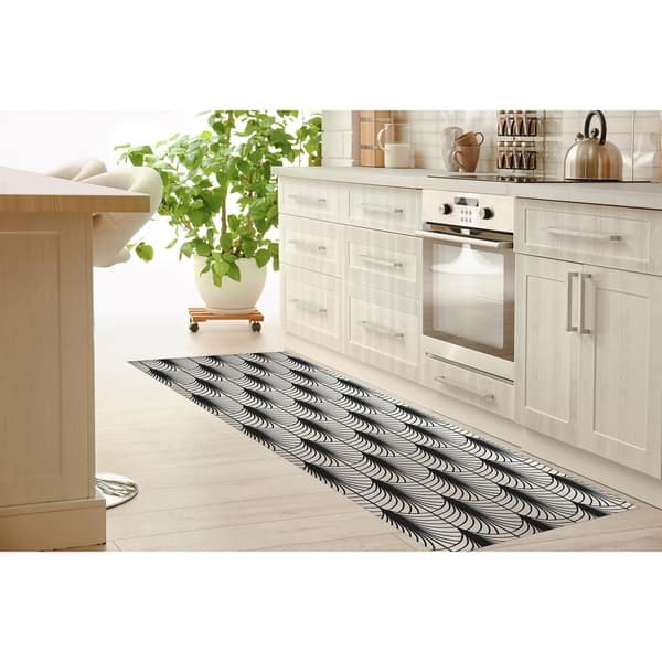 ARCHES BLACK & WHITE Kitchen Mat By Kavka Designs Bed Bath & Beyond