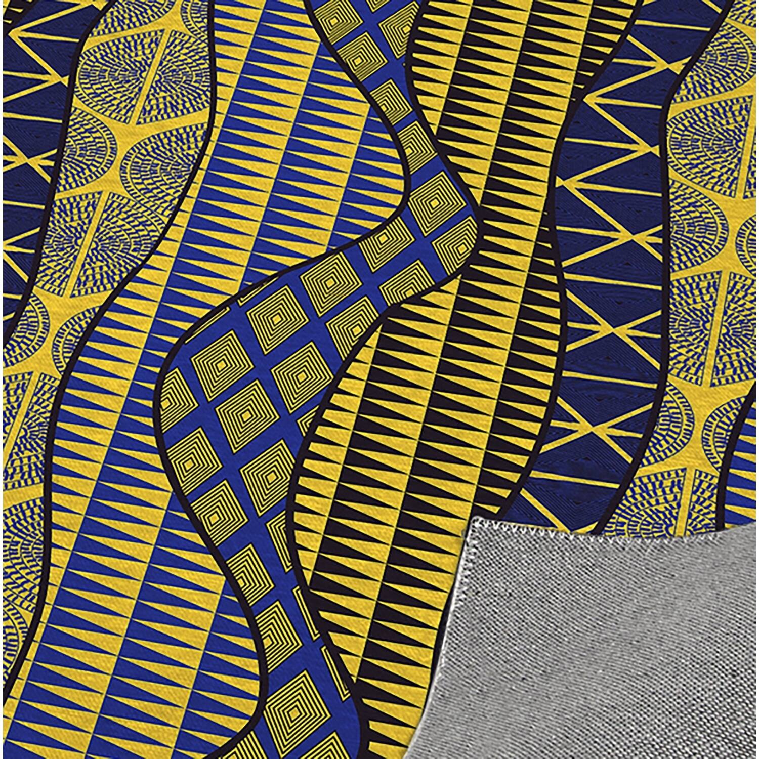 WRAP BLUE & YELLOW Kitchen Mat By Kavka Designs Bed Bath & Beyond