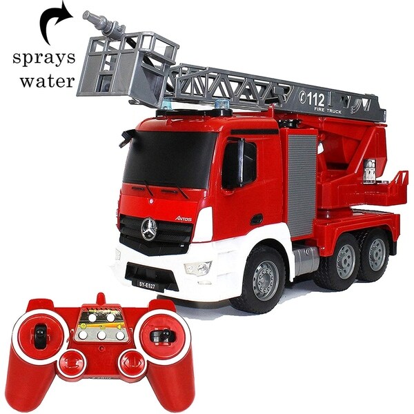 remote control fire truck that sprays water