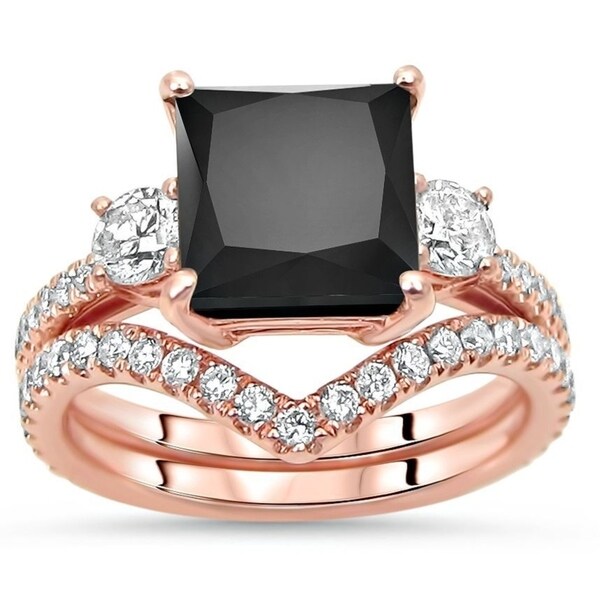3 stone bridal set