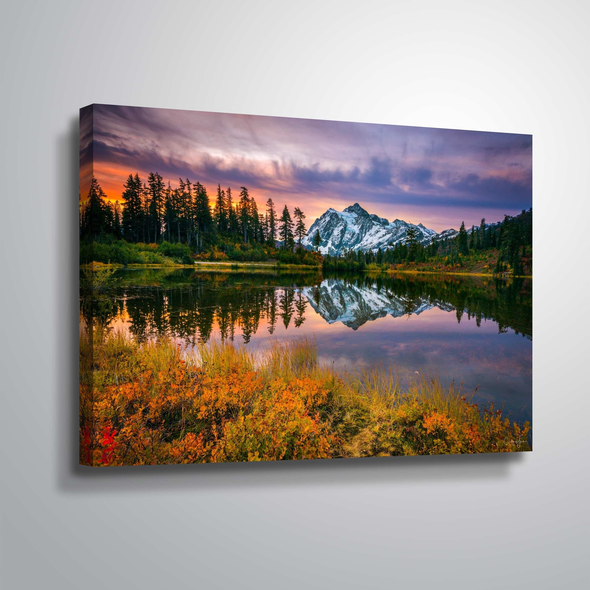 Mt Shuksan in Washington by Cody York Gallery Wrapped Canvas - On 