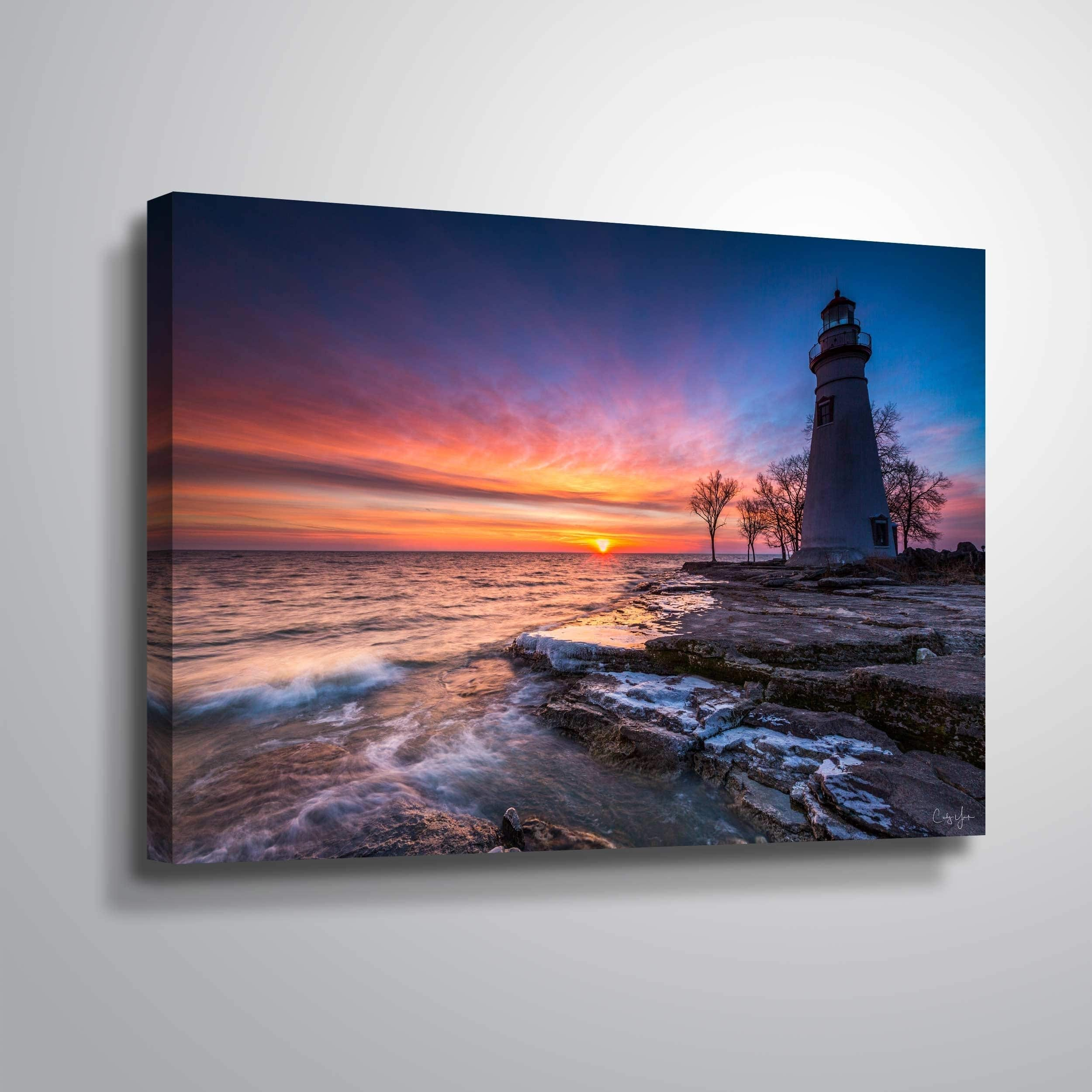 Marblehead Lighthouse in Ohio by Cody York Gallery Wrapped Canvas - On ...