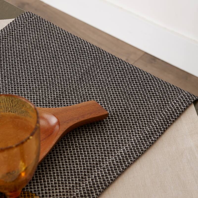 DII Bordered Dobby Woven Table Runner, 1 Piece