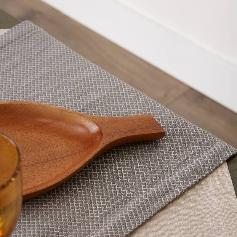 DII Bordered Dobby Woven Table Runner, 1 Piece