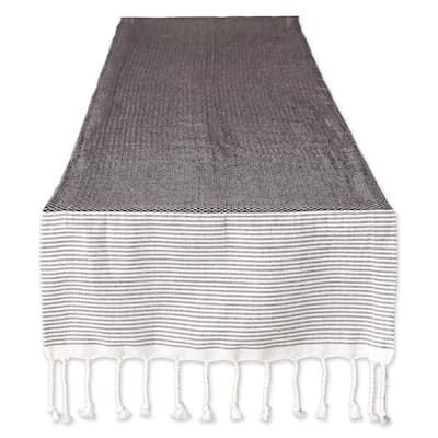 DII Bordered Dobby Woven Table Runner, 1 Piece