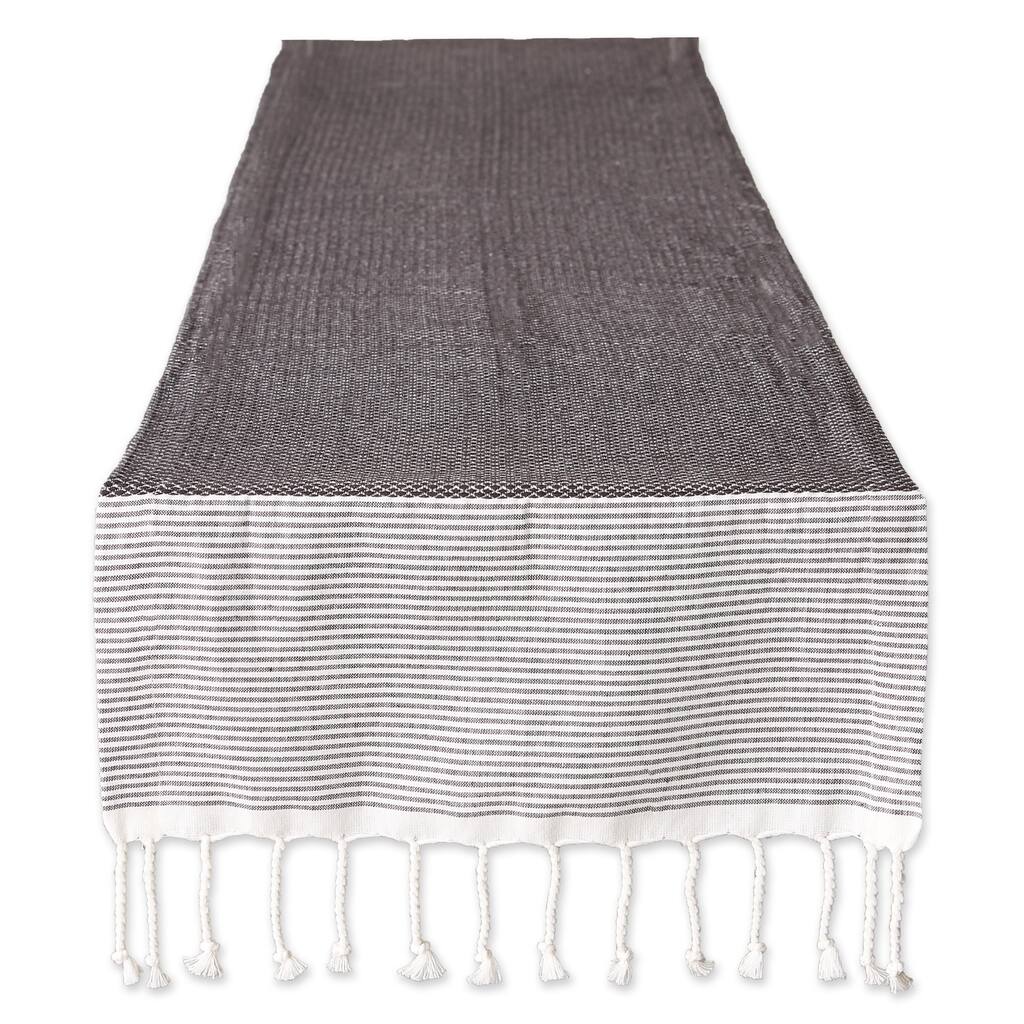 DII Bordered Dobby Woven Table Runner, 1 Piece
