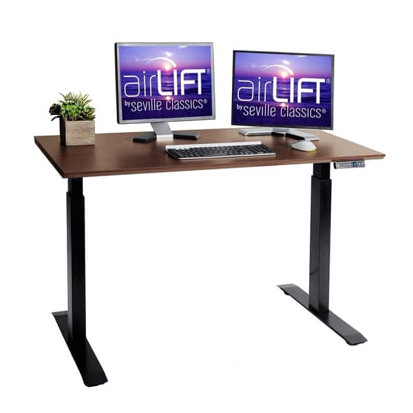 Airlift Electric Adjustable Standing Desk With Usb Charger Overstock 31139649