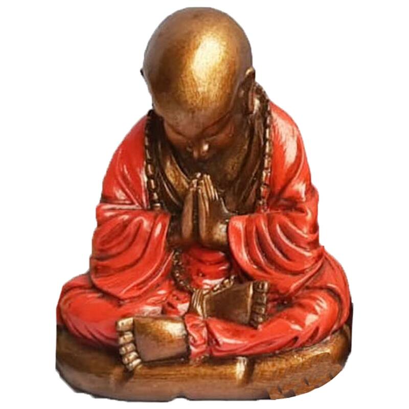 Praying Monk Figurine
