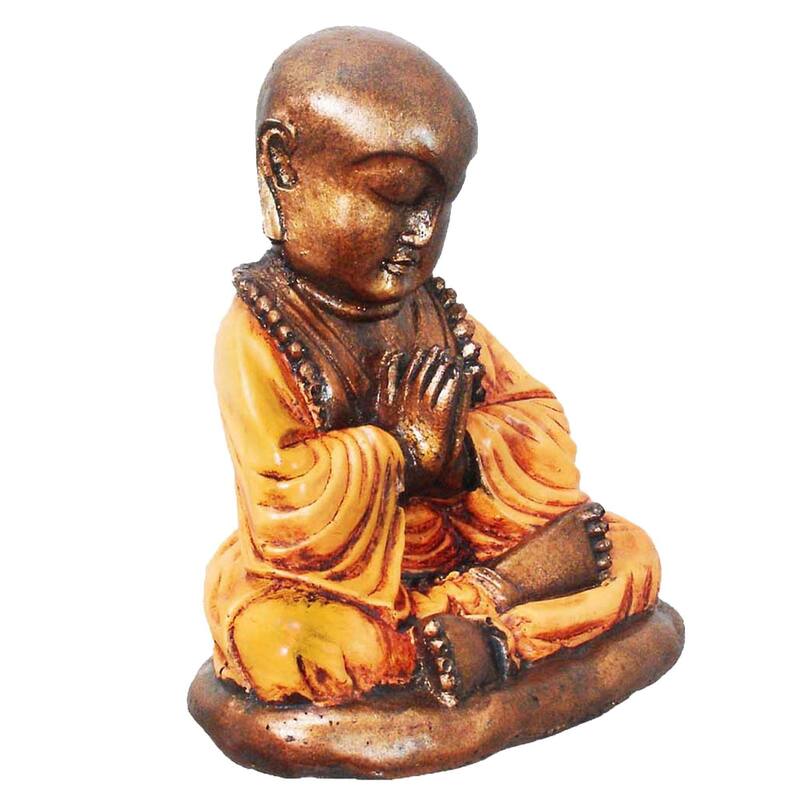 Praying Monk Figurine