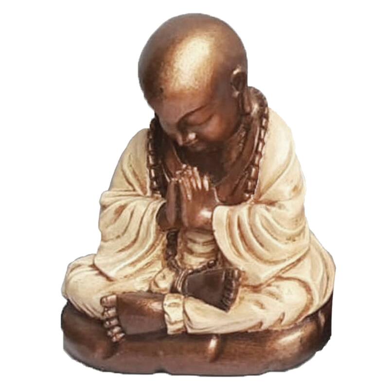 Praying Monk Figurine