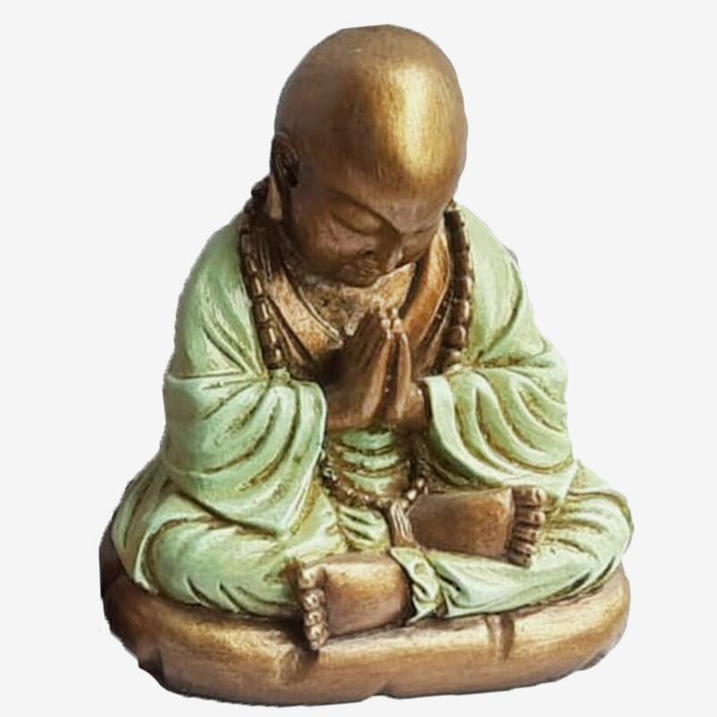 Praying Monk Figurine