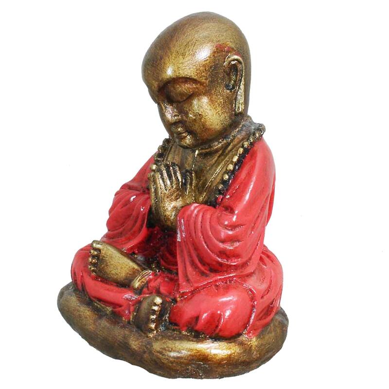 Praying Monk Figurine