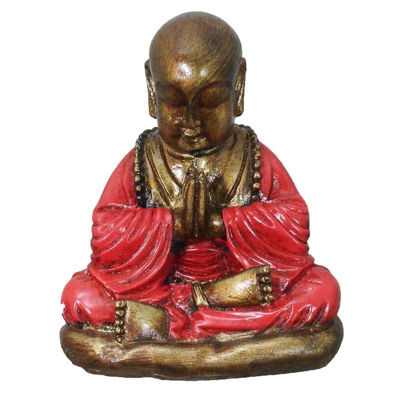 Praying Monk Figurine