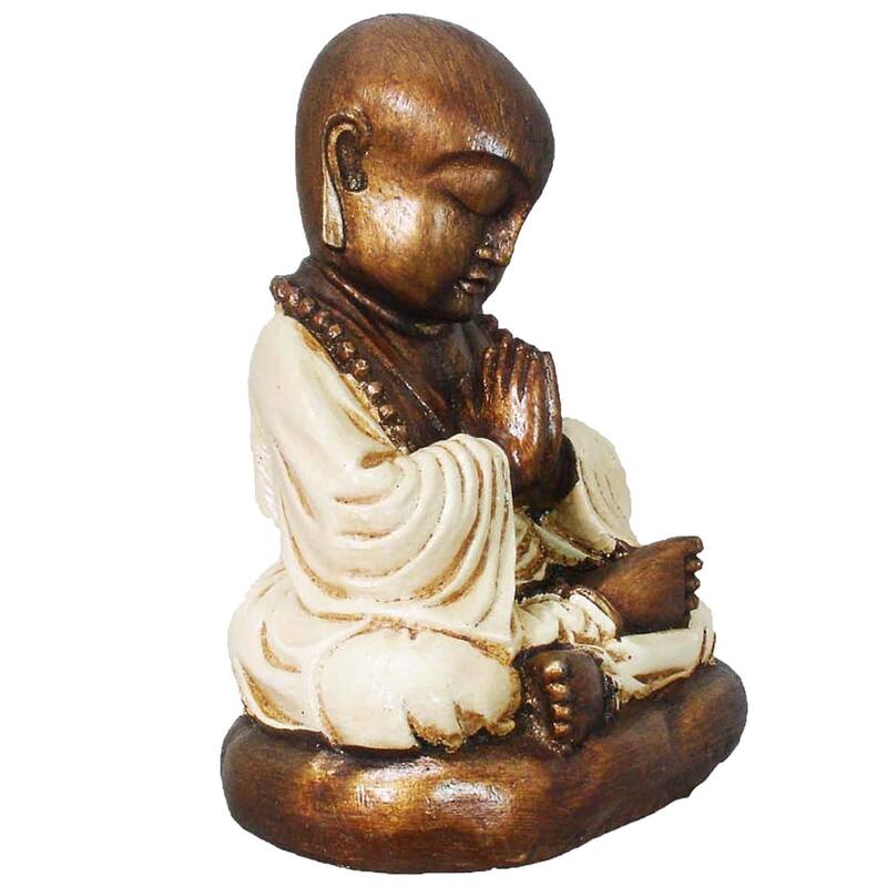 Praying Monk Figurine