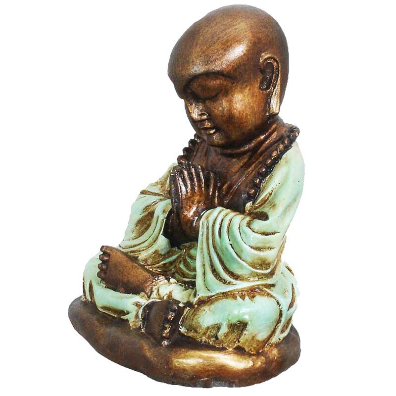 Praying Monk Figurine