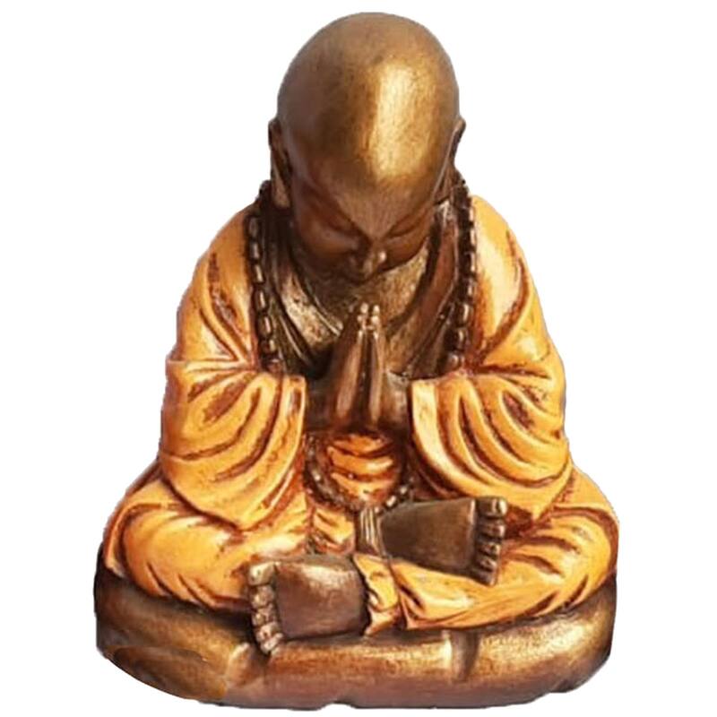 Praying Monk Figurine
