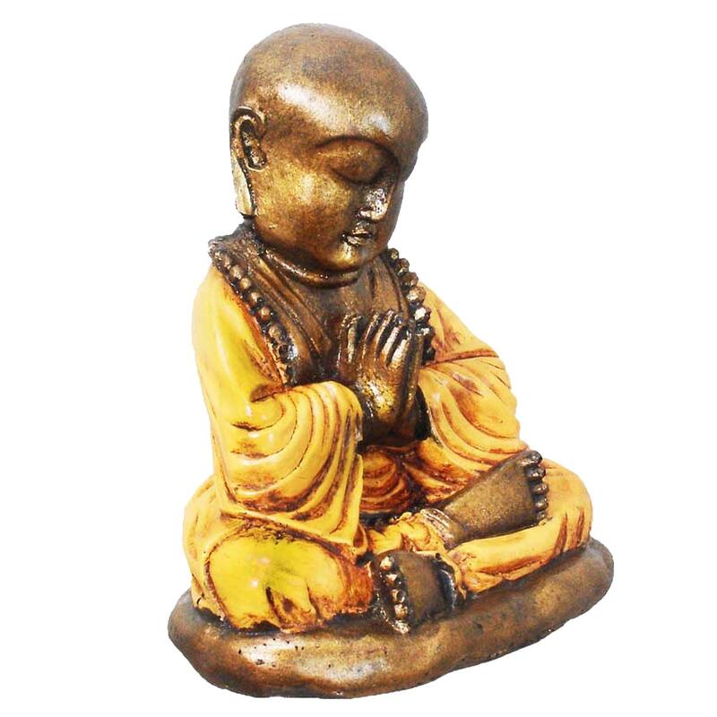 Praying Monk Figurine