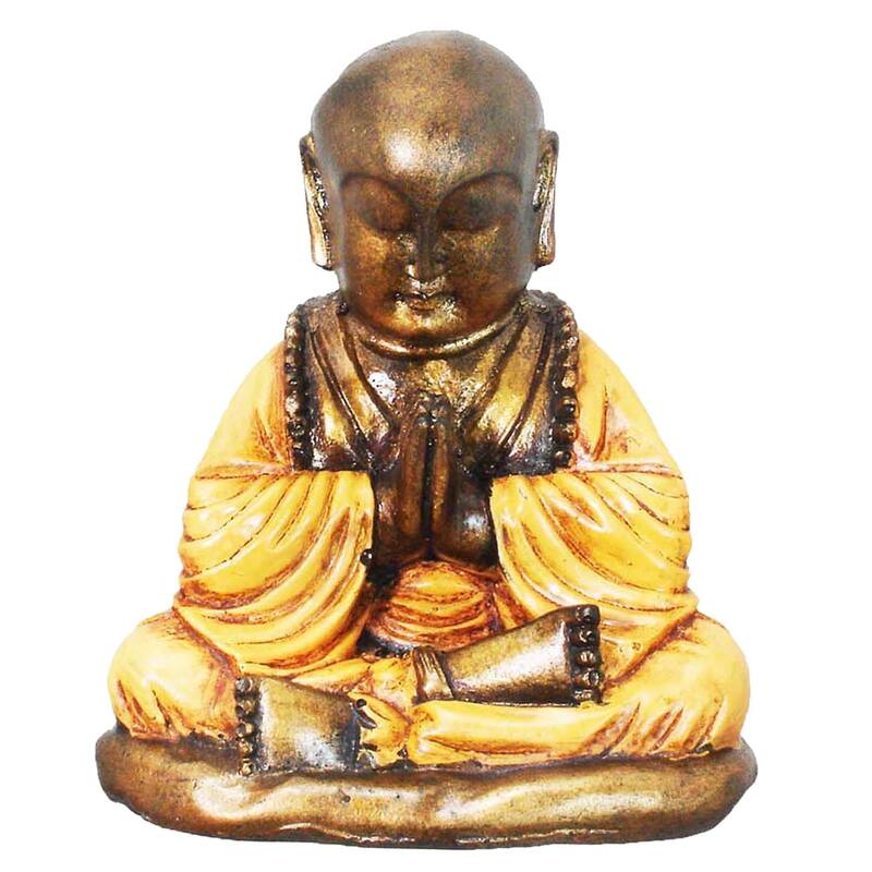 Praying Monk Figurine