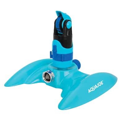 Aqua Joe Customizable Coverage 4 Spray Patterns 4-Pattern Turbo Drive 360 Degree Sprinkler - 36