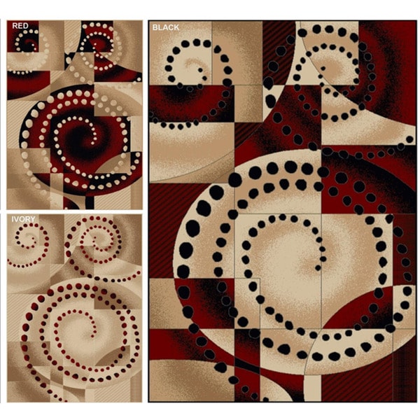 Virginia Spiral Rug (3'3 x 4'11) RADICI USA 3x5   4x6 Rugs