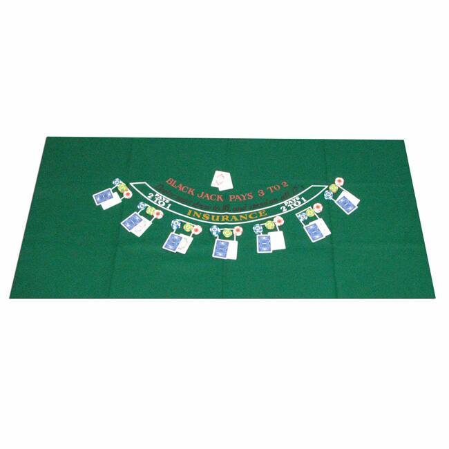 Green Blackjack Felt Layout
