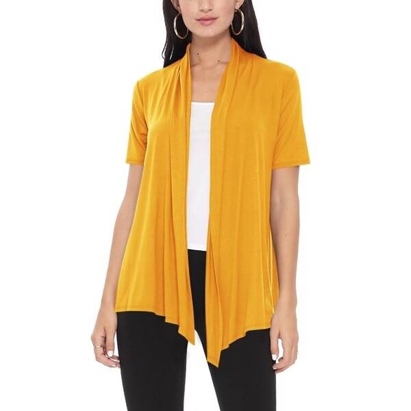 womens orange cardigan sweater