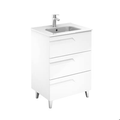 Unit 24" VITALE 3DR white with ceramic top