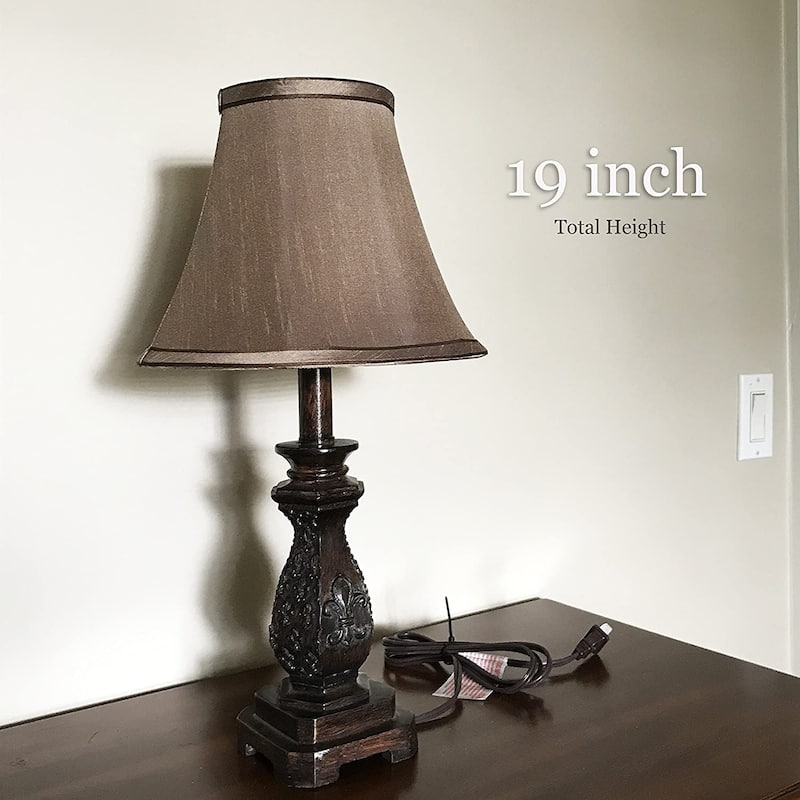 Set of 2-19"H Bronze Accent Table Lamps