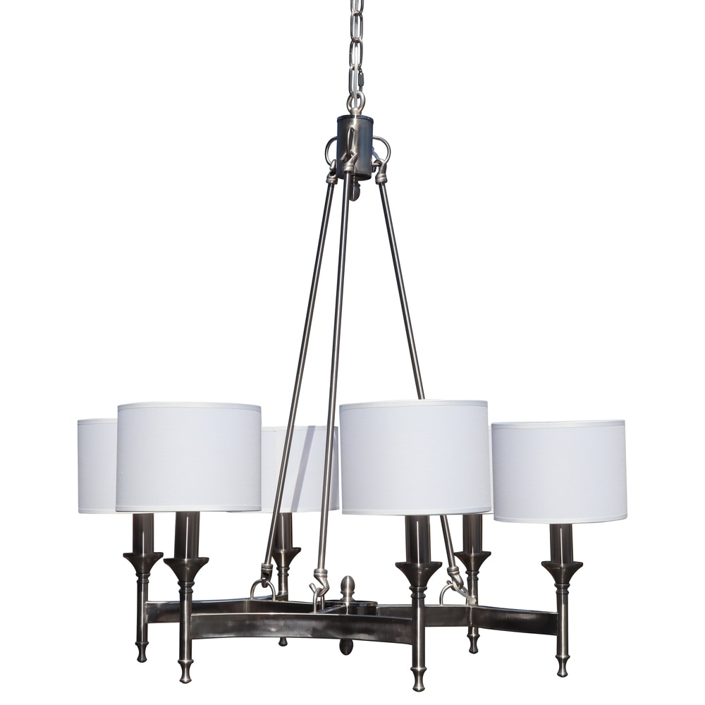 Bistro Clear Glass Globe Chandelier, 12 Light Brushed Nickel Finish Bistro Clear Glass Globe Chandelier, 12 Light Brushed Nickel Finish