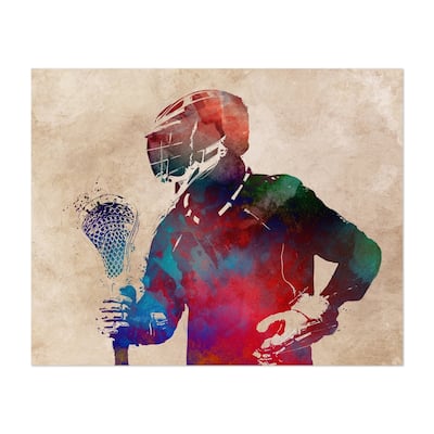 Lacrosse Player Sport Sports Vintage Unframed Wall Art Print/Poster ...