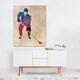 Hockey Hockeys Player Sport Sports Unframed Wall Art Print/Poster - Bed ...