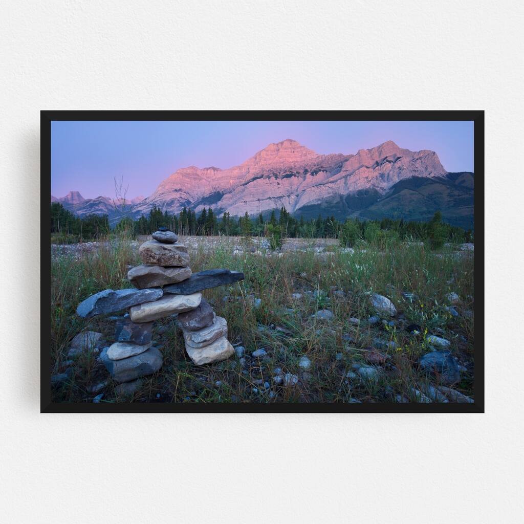 Canmore Alberta Adventure Alpine Autumn Framed Wall Art Print