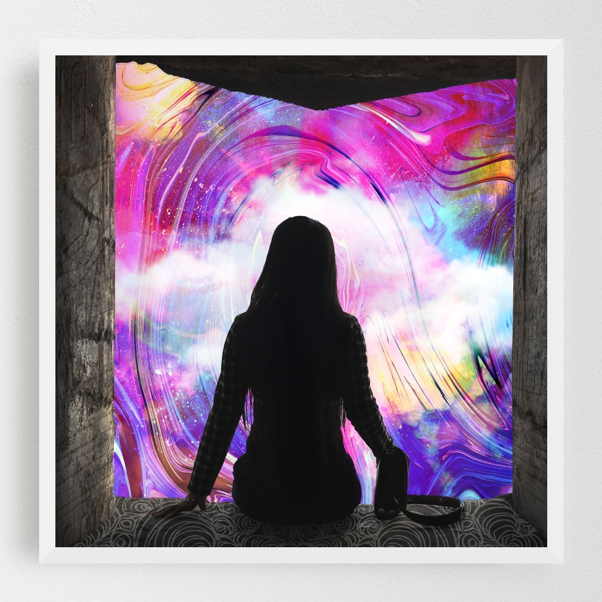 Shop Acid Trip Alice In Wonderland Framed Wall Art Print Overstock 31147322