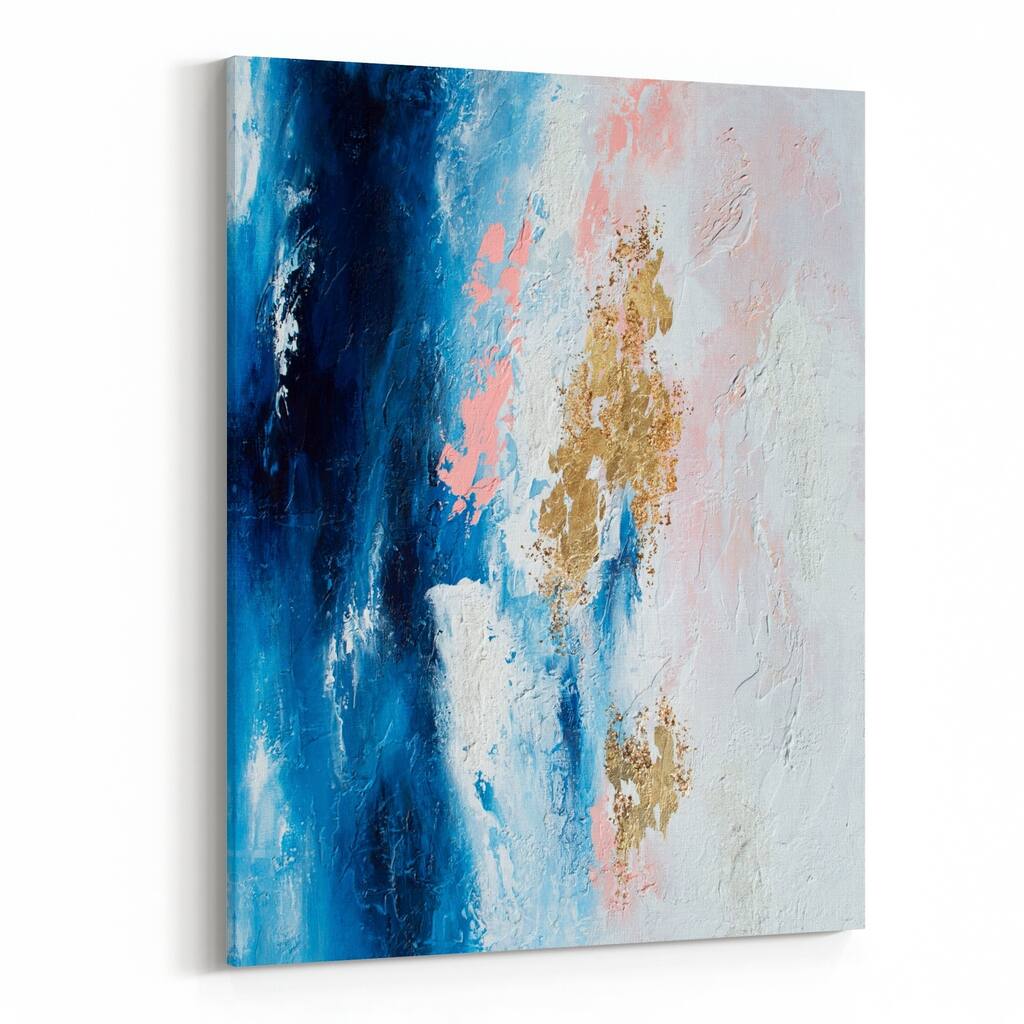 Seattle Washington Abstract Beach Canvas Wall Art Print
