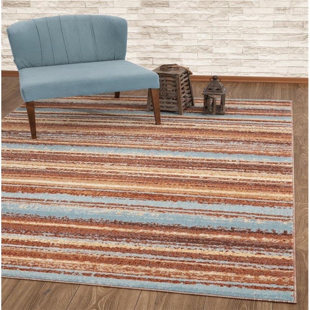 Luxe Weaversluxe Weavers Kingsbury Collection Abstract Brick Multi Colored Modern Area Rug 9x12 Brick Dailymail