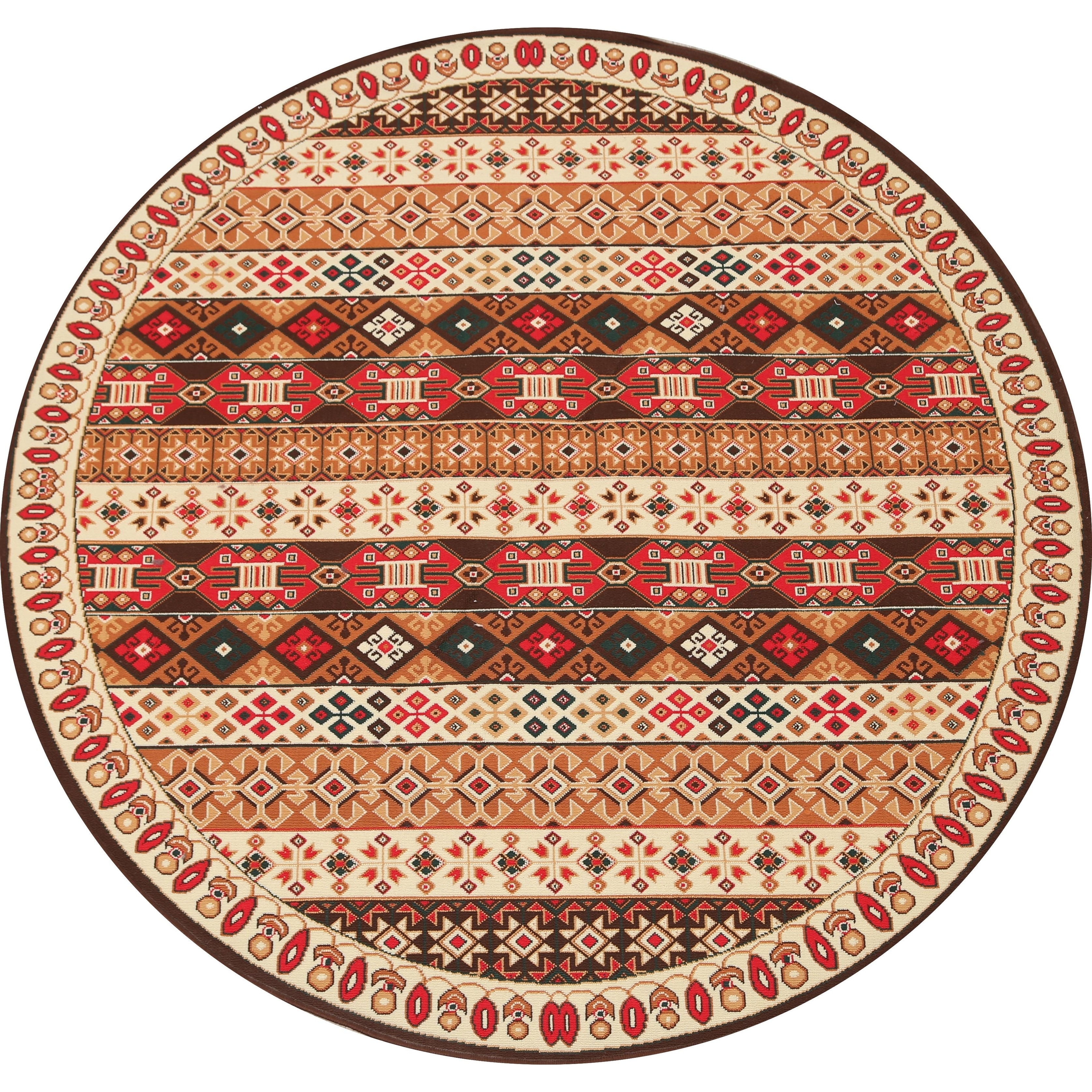 Decorative Geometric Oushak Turkish Oriental Area Rug - 6'8