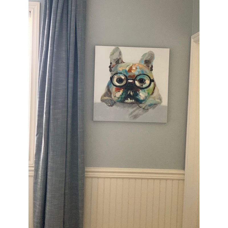 Dog Lover Collection 23.75" Square Wrapped Canvas Wall Art