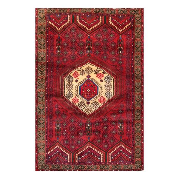 Tribal Hand Knotted Rusty Red Ivory Wool Oriental Area Rug 4 2 X6 3 4 1 X 6 2 Overstock 31149314