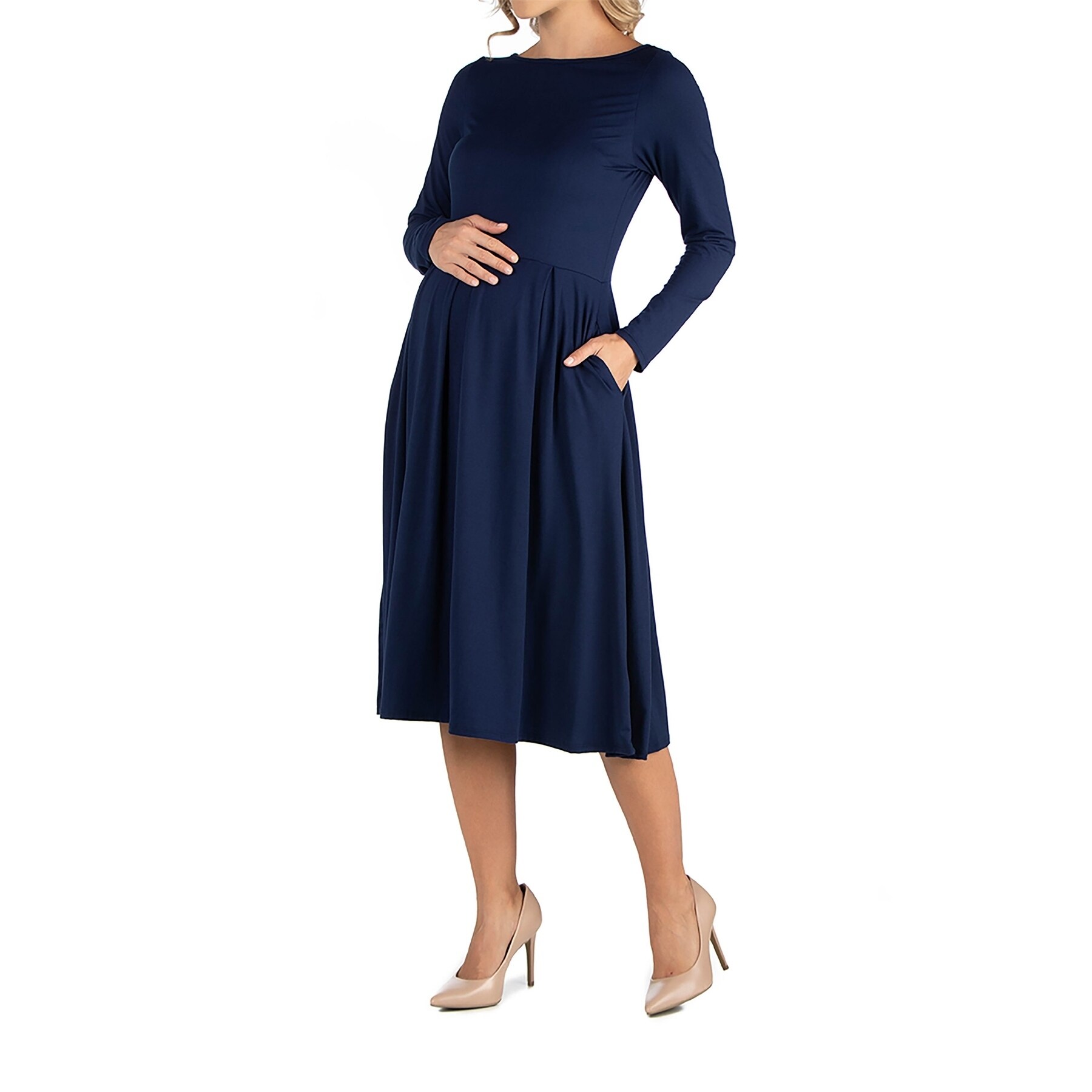 fit n flare midi dress