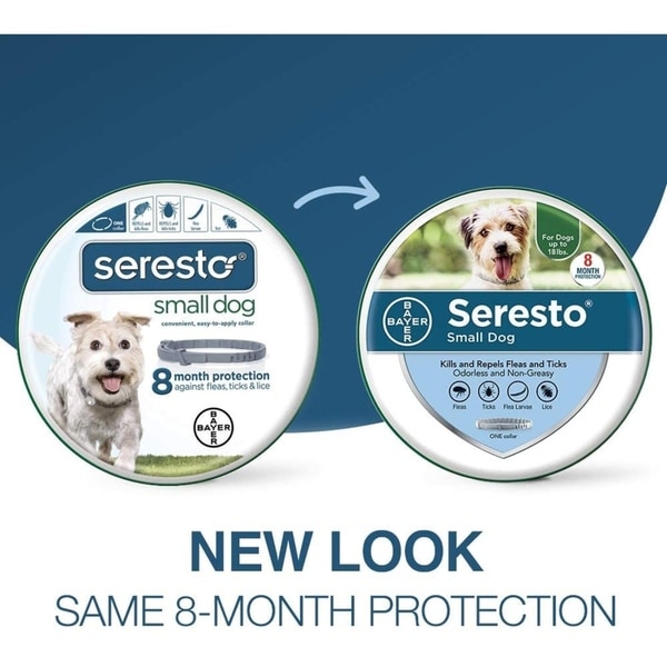 bayer seresto flea and tick collar for small dogs