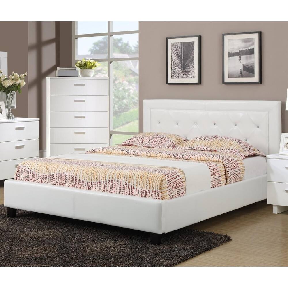 Tufted Headboard Queen Size Bed