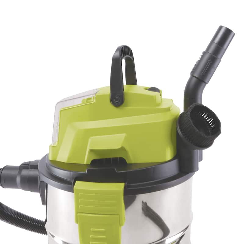 Sun Joe 24-Volt iON Cordless Portable Stainless Steel Wet/Dry Vacuum - 9' x 12'