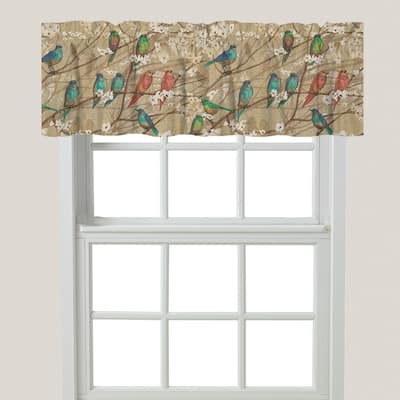 Laural Home Birds and Blossoms Window Valance - 60x18 - 60" x 18"