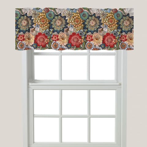 Laural Home Boho Bouquet Window Valance 60x18