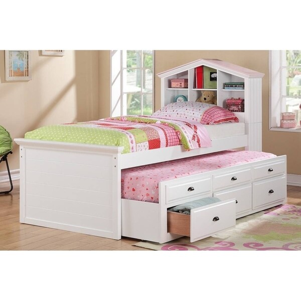 twin bed trundle storage