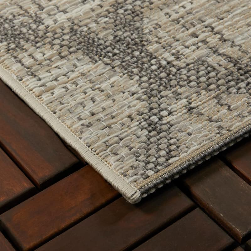 Fulton Vintage Trellis Flatweave Indoor/Outdoor Area Rug