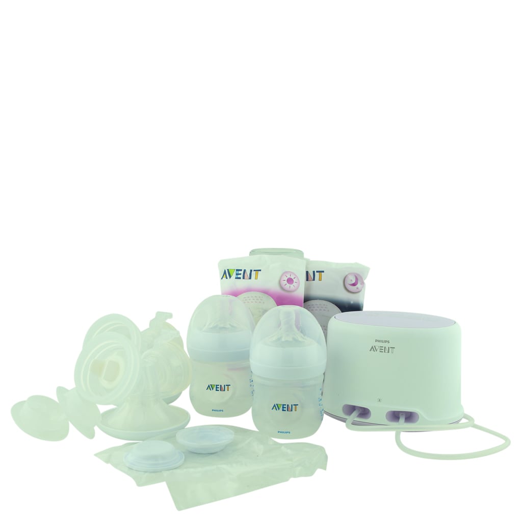 philips avent double electric breast pump with breastfeeding accessories