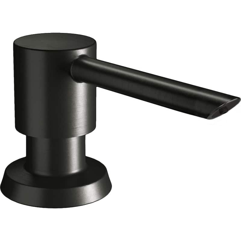 Elkay 1-15/16" x 2-5/8" x 2-5/8" Soap / Lotion Dispenser - Black Stainless